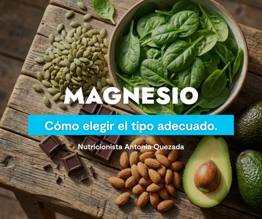 Tipos de magnesio: citrato, bisglicinato, malato y treonato para distintos objetivos de salud