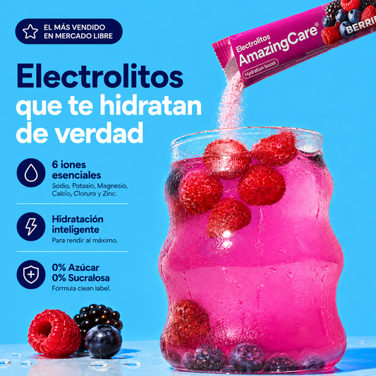 Electrolitos en Polvo Sabor Berries 30 Sticks