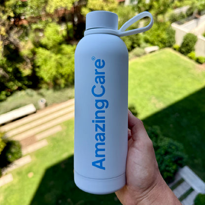 Botella Térmica Insulada Blanca 500ml - Amazing Care® | Electrolitos Hidratantes