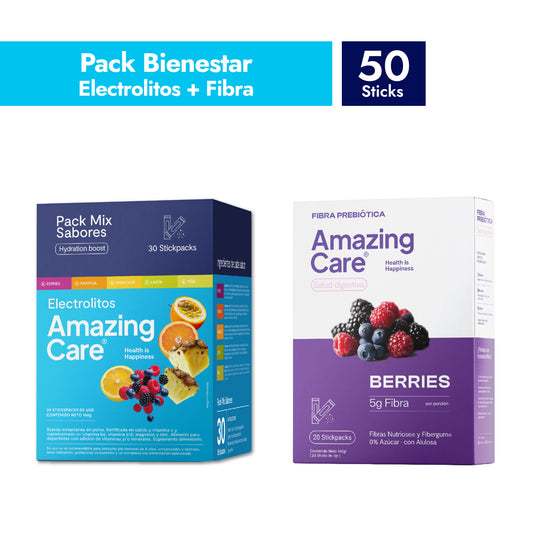 Pack Wellness: Electrolitos Mix Sabores + Fibra Prebiótica