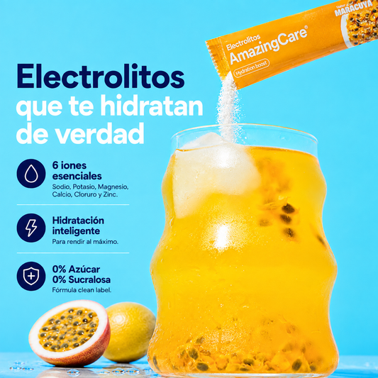 Electrolitos en Polvo Sabor Maracuyá 12 Sticks