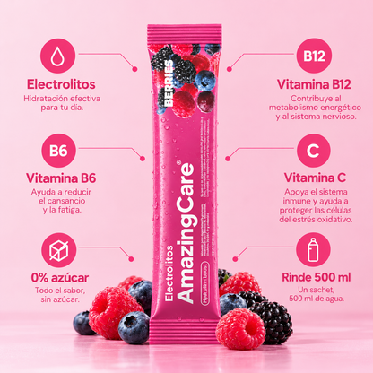 Electrolitos en Polvo Sabor Berries 30 Sticks