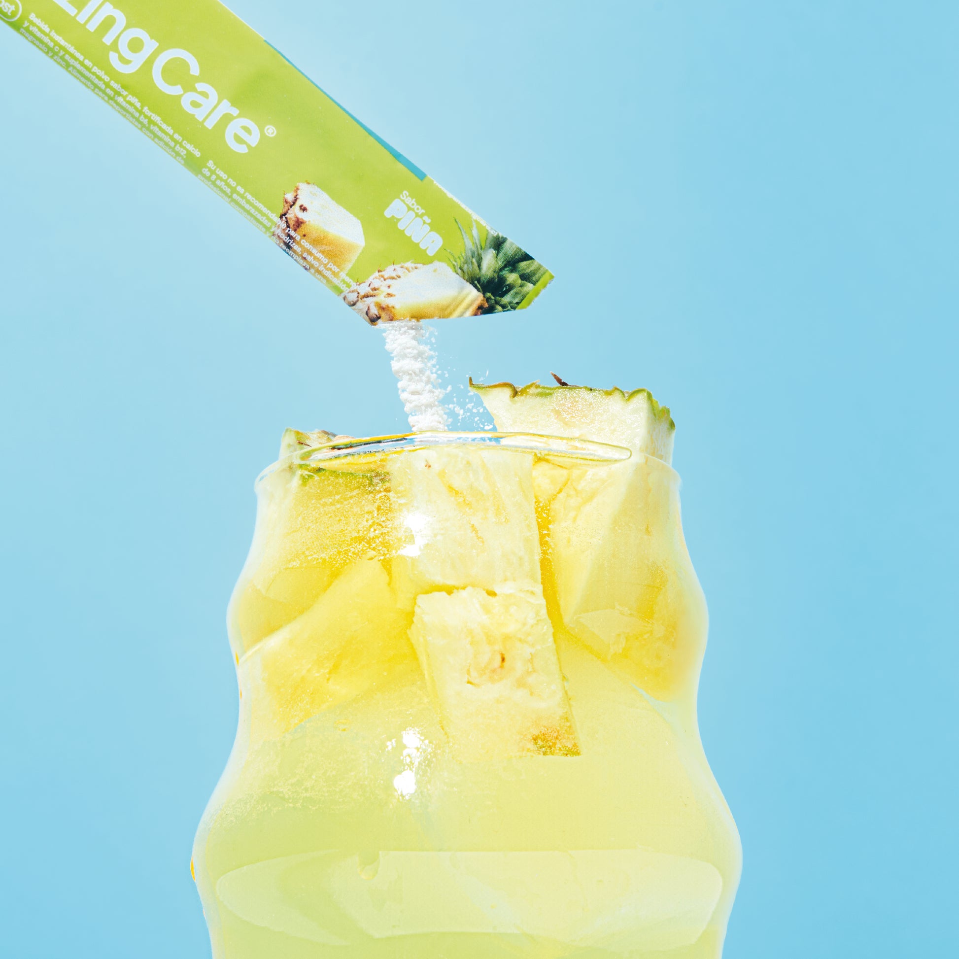 Electrolitos en Polvo Sabor Piña 30 Sticks - Amazing Care® | Electrolitos Hidratantes