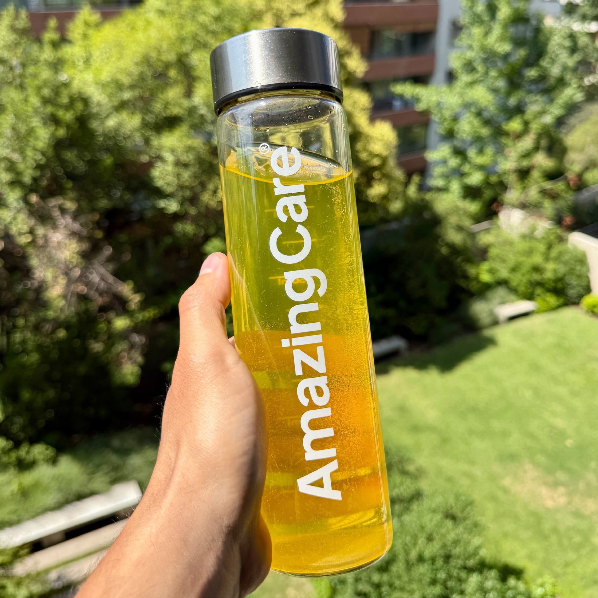 Botella vidrio tapa ancha 600ml - Amazing Care® | Electrolitos Hidratantes